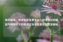 快手粉丝，快手粉丝免费平台，快手平台的崛起与粉丝经济的繁荣亿乐社区低价自营货源站