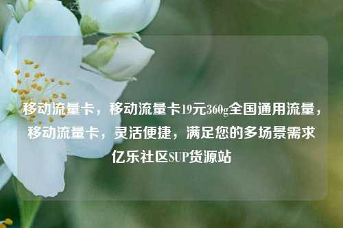 移动流量卡	，移动流量卡19元360g全国通用流量，移动流量卡，灵活便捷	，满足您的多场景需求亿乐社区SUP货源站  第1张